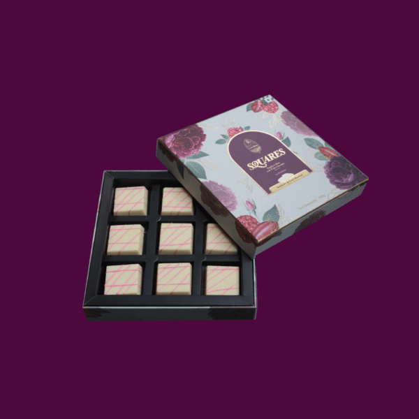 Raspberry Rose with White Chocolate - Squares - Image 2