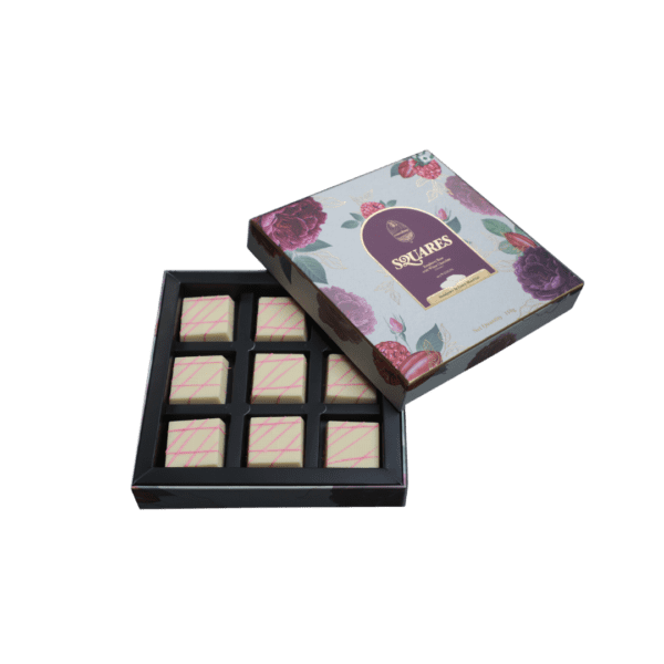 Raspberry Rose with White Chocolate - Squares