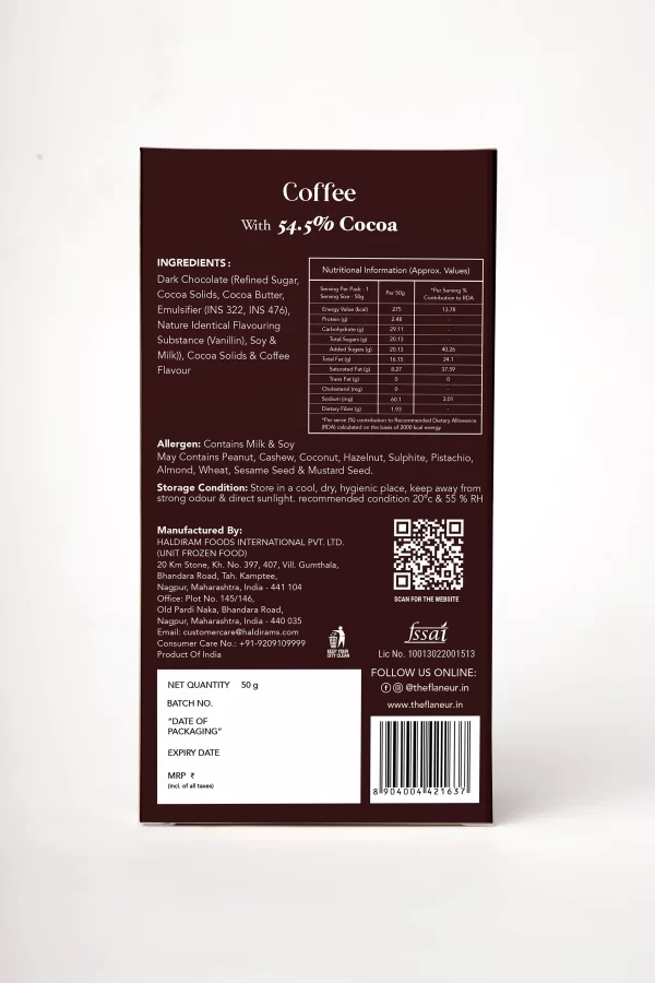 Coffee - 100gm Premium Bar Back