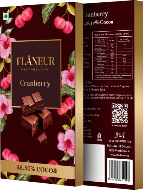 Cranberry – 100gm Premium Bar